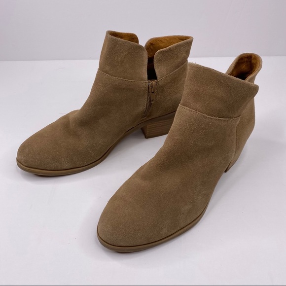 Crown Vintage Mardesich Tan Faux Suede Bootie